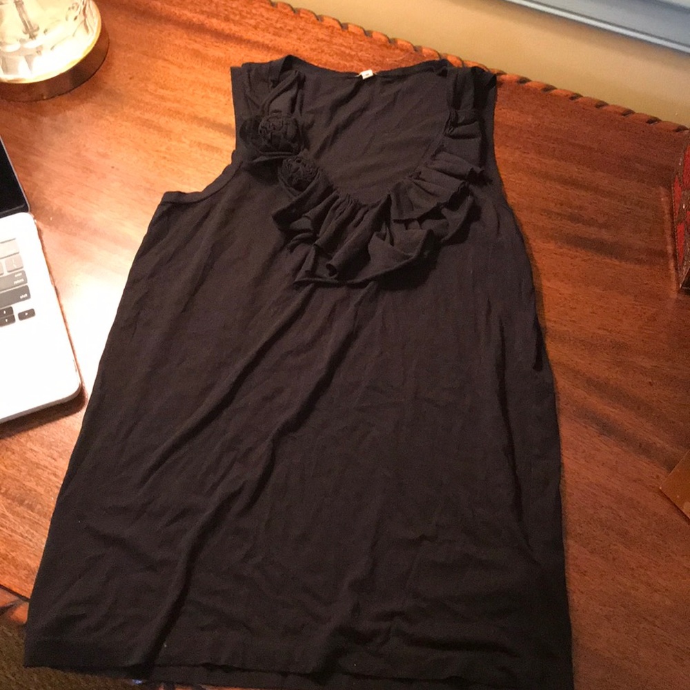 J.Crew Ruffle Tank With Flower